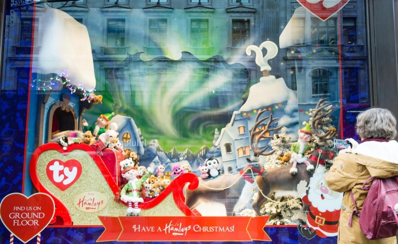 A grand opening and a magic world for toys created in the Christmas window display at Hamleys.